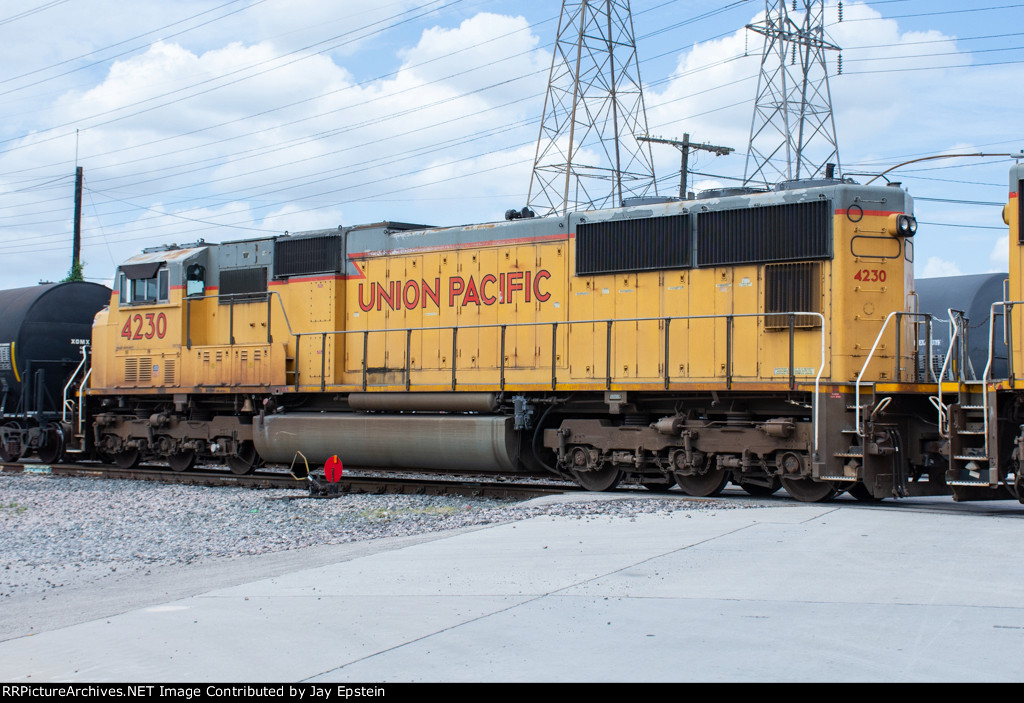 UP 4230 is seen as part of a consist working PTRA's North Yard 